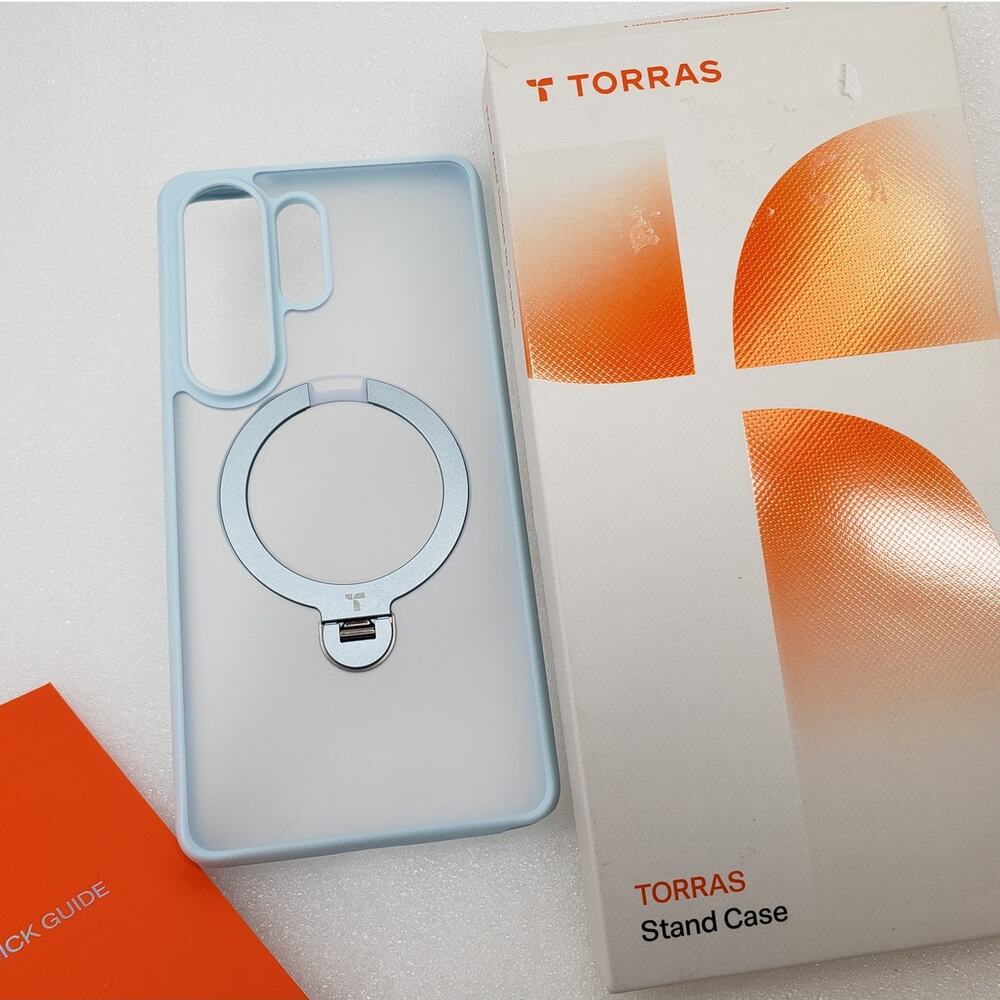 TORRAS Ostand Spin Magnetic Case for Samsung Galaxy S26 Ultra (Light Blue)